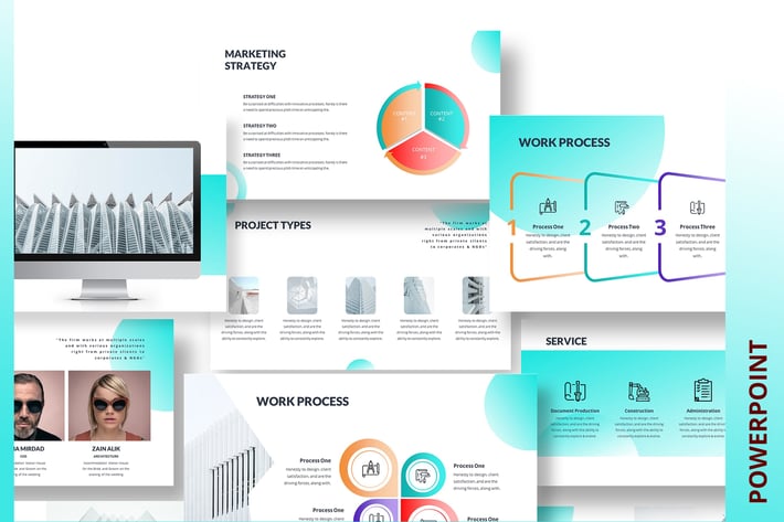 Roofed PowerPoint Template
