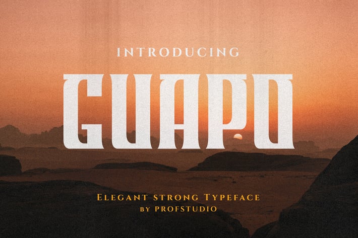 Guapo - Elegant Strong Typeface