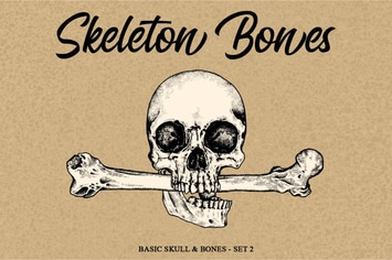 Skeleton Handrawn set 2