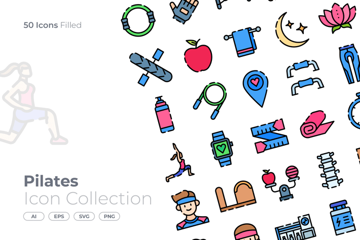 Pilates Filled Icon