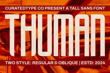 Thuman - Tall Display Font