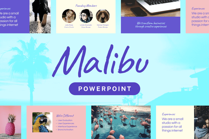 Malibu — Powerpoint Presentation Template