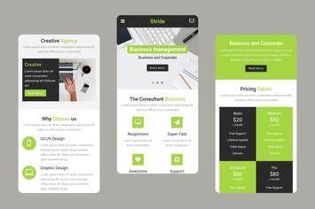 Stride - Business and Agency Mobile Template