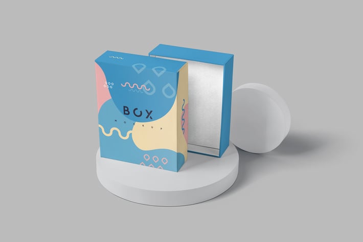 Slim Gift Packaging Box Mockups