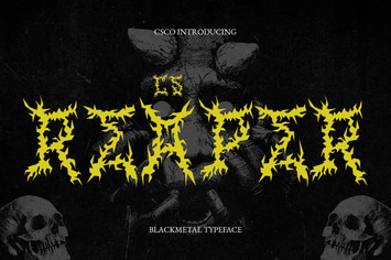 Reaper – Black Metal Font