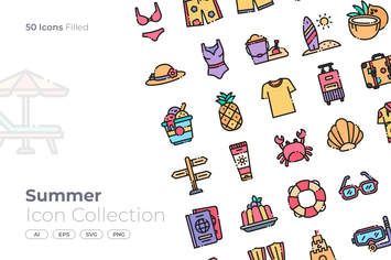 Summer Filled Icon