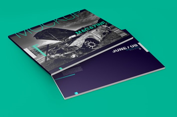 Horizontal A4 Magazine Catalog Mockup