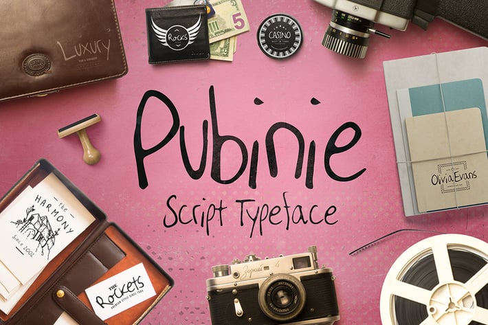 Pubinie Script Typeface