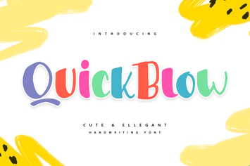 Quickblow | Qute & Ellegant Handwriting Font