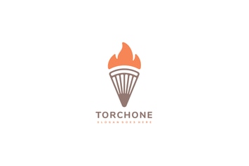Torch Fire Logo