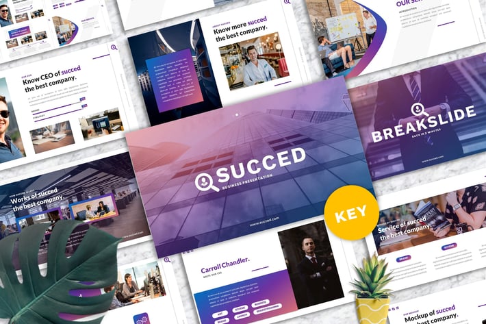 Succed – Finance Business Keynote Template