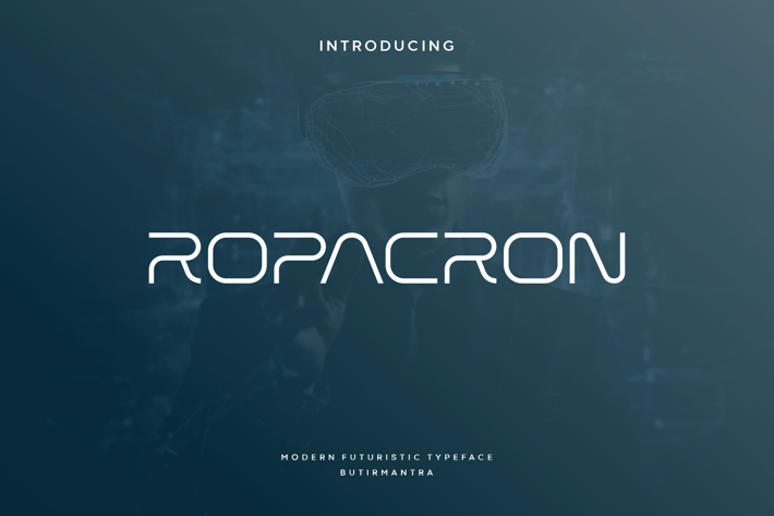 Ropacron - Modern Cyber Font