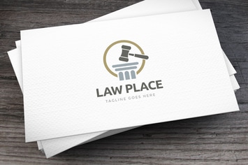 Law Place Logo Template