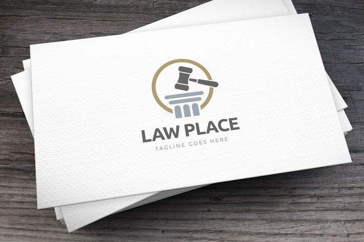 Law Place Logo Template