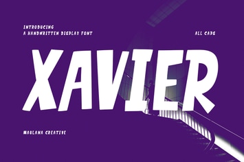 Xavier Handwritten Display Font