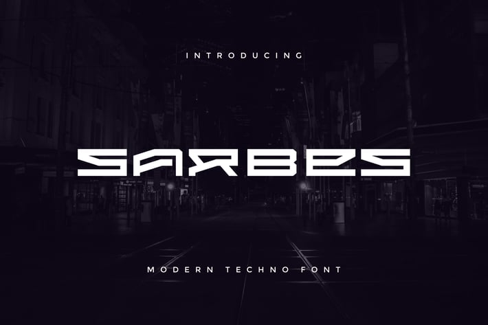 Sarbes - Modern Techno Font