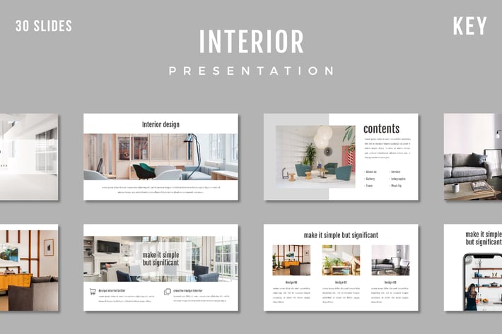 Interior Presentation Template - (KEY)