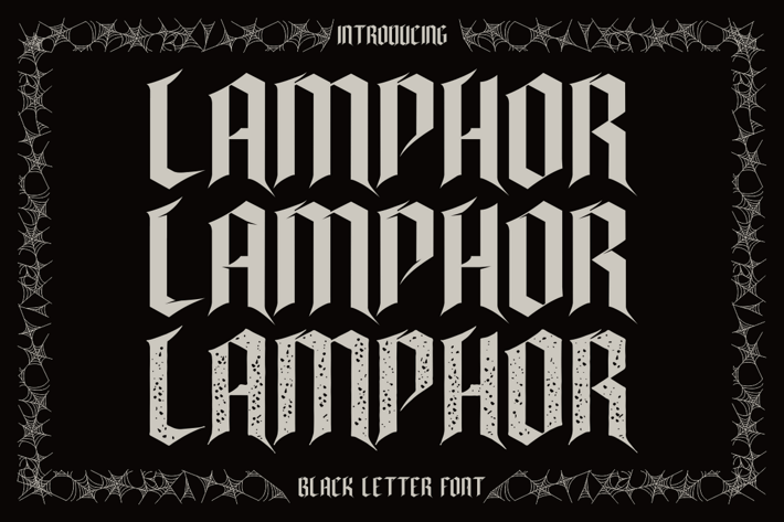Lamphor - Black Letter Font