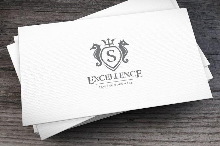 Excellence Shield Logo Template