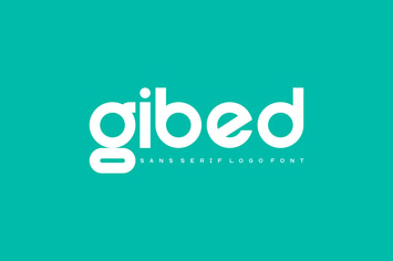 Gibed - Sans Serif Logo Font