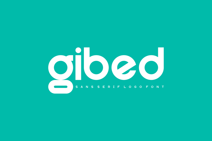 Gibed - Sans Serif Logo Font