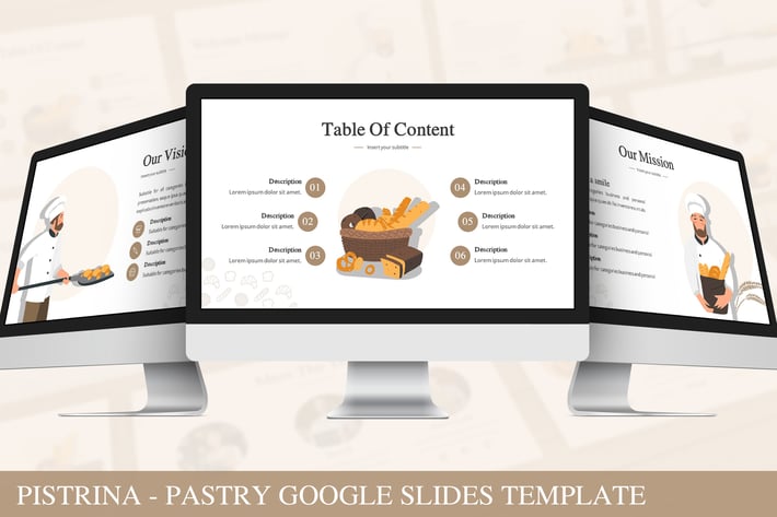 Pistrina - Pastry Google Slides Template