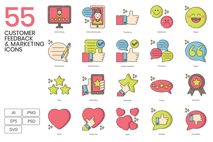 Customer Feedback Icons