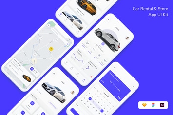 Car Rental & Store App UI Kit