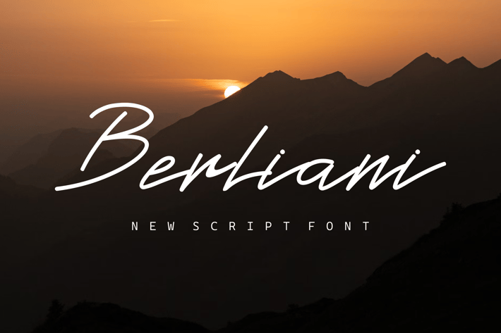 Berliani Handwritten Font.