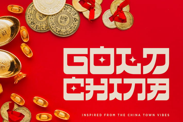 Gold China - Chinese Inspired Fonts