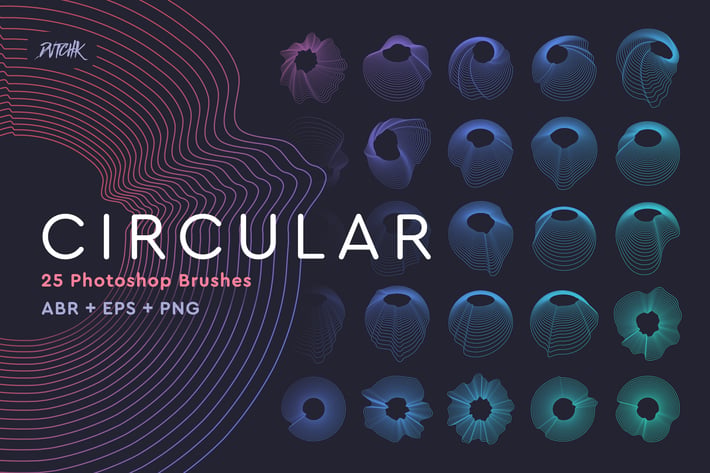 Circular Photoshop Brushes