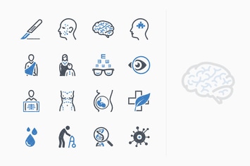 Medical Specialties Icons Set 2 - Blue Series