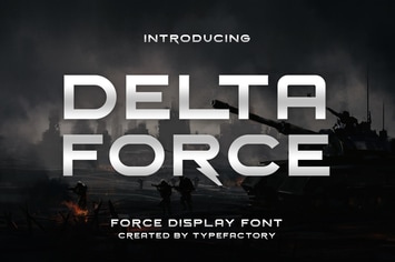 Delta Force - Force Display Font