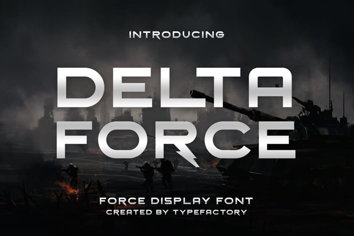 Delta Force - Force Display Font