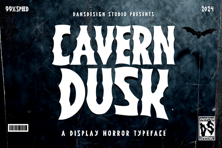 Cavern Dusk Halloween Horror Display Font
