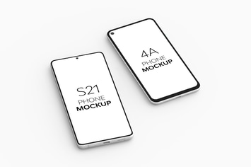 4A Phone & S21 Phone Mockup