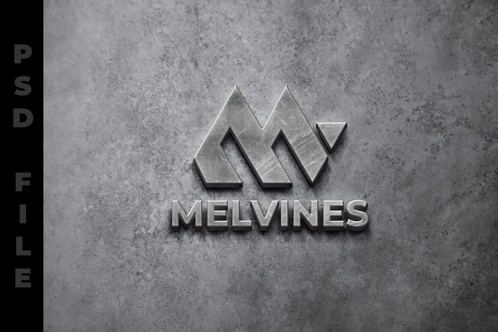 Stone 3D Logo Mockup
