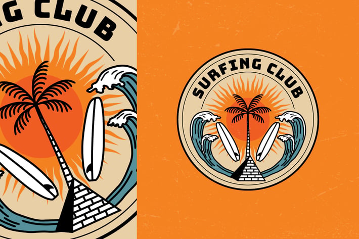 Surfing Club Summer Badge