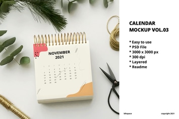 Calendar Mockup Vol.03