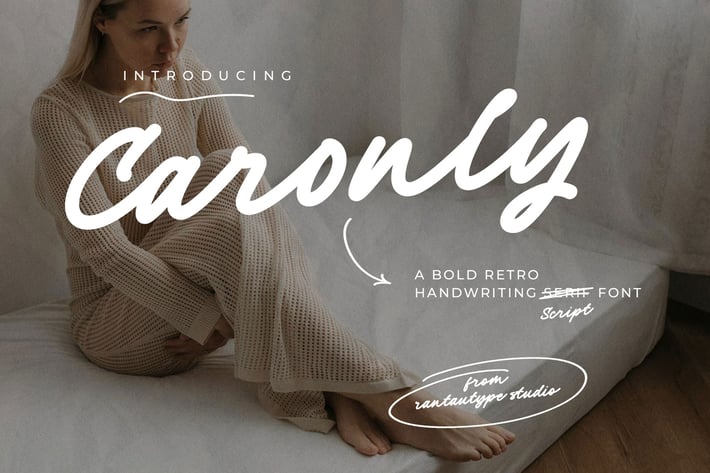 Caronly Retro Handwriting Font