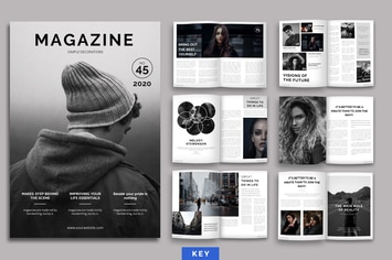Magazine Layout Keynote Template