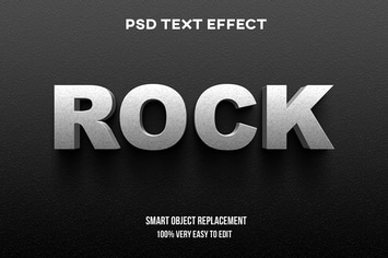 Rock text effect
