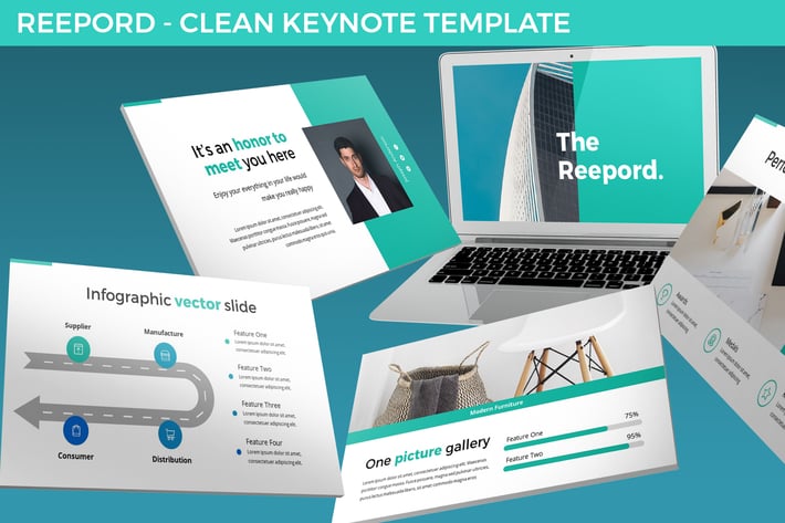 Reepord - Clean Keynote Template