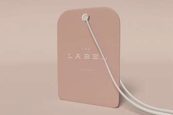 Label Price Tag Mockup