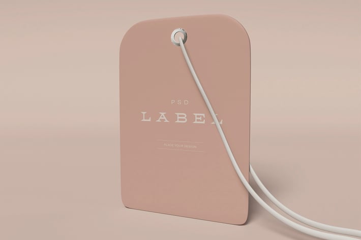 Label Price Tag Mockup