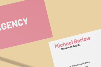 Floating Business Card - Mockup