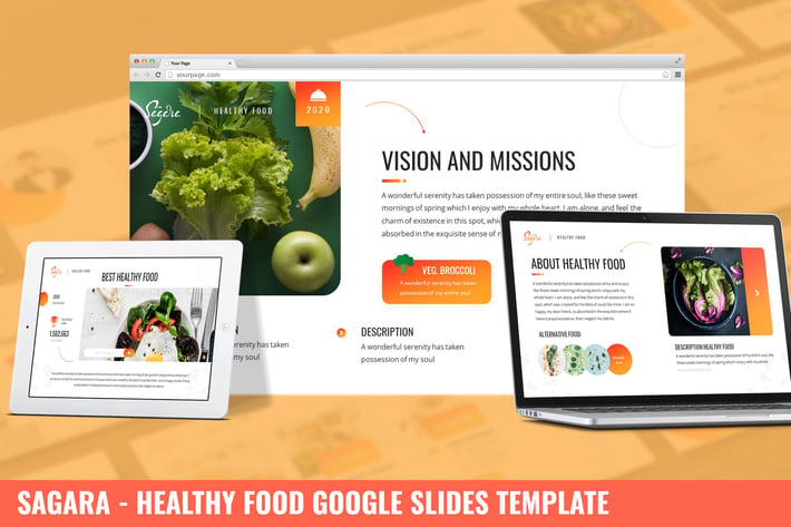 Sagara - Healthy Food Google Slides Template