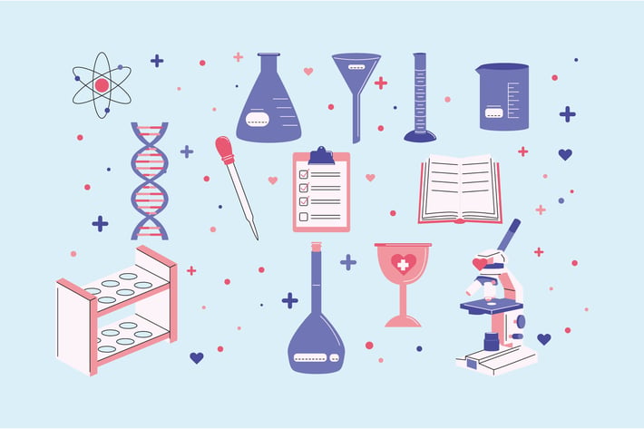 Pharmacy Assets Illustration Set