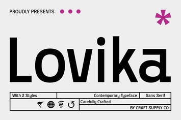 Lovika – Contemporary Font