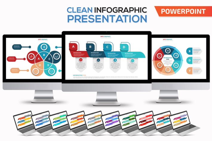 Clean Infographics Powerpoint Template